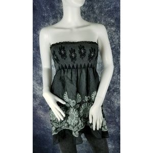 Lapis Girl Baby Doll Printed Top